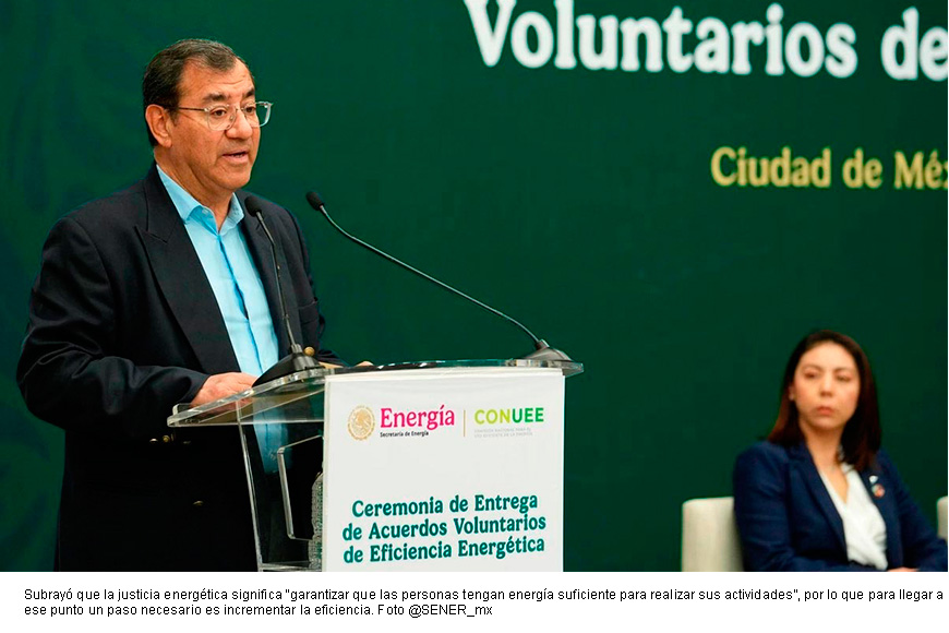 Por eficiencia energética, se han obtenido 760 mdp en ahorros: Sener