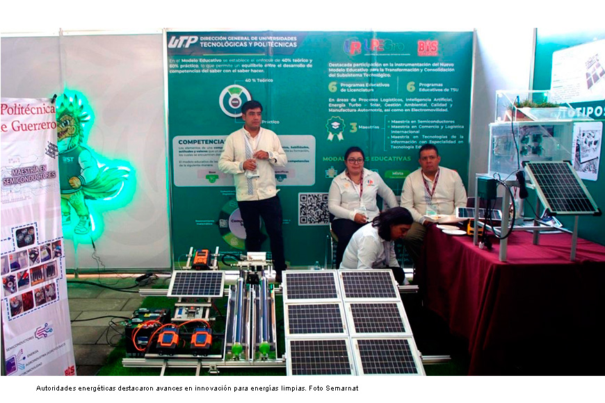 México avanza en innovación energética limpia: Semarnat