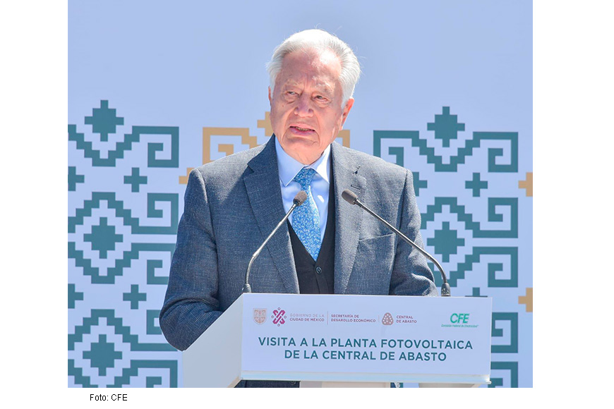 CFE recibe del gobierno de la Ciudad de México las instalaciones de la central fotovoltaica de la central de abasto