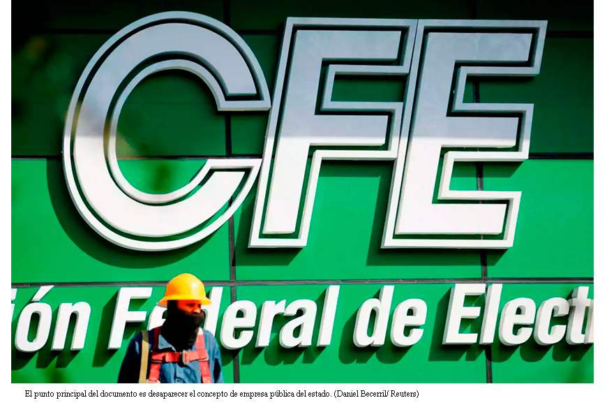 La reforma que busca devolver a la CFE el estatus de empresa pública