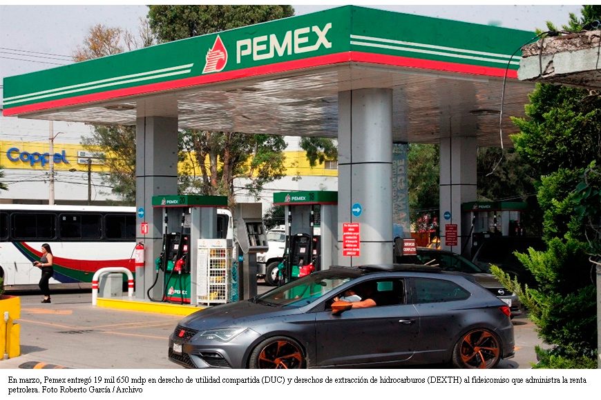 Reanuda Pemex el pago de derechos; aporta 22 mil 661 mdp a la Tesorería