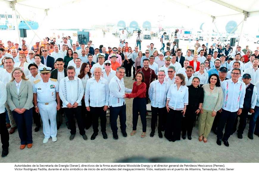 Woodside y Pemex comienzan el desarrollo formal del megayacimiento Trion
