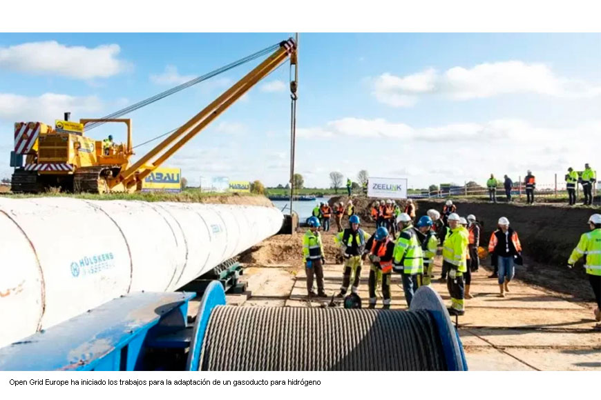 Internacional: Alemania inicia la primera conversión de un gasoducto de gas natural a hidrógeno