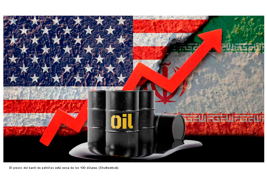 Precio del Brent se acerca a los 100 dólares por barril de petróleo ante ataques entre EU e Irán