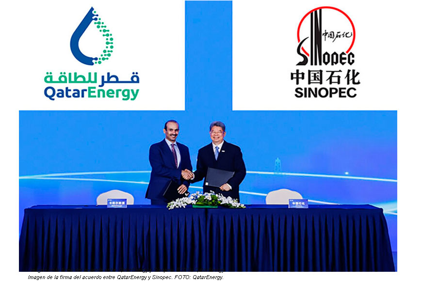 Internacional: Sinopec firma un segundo acuerdo con Qatar para recibir gas natural durante 27 años