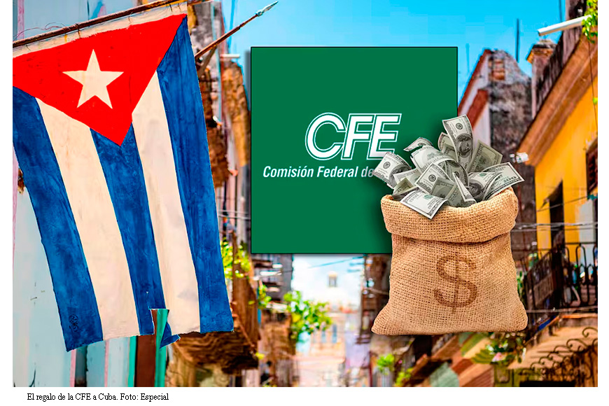 El regalo millonario de la CFE al gobierno de Cuba: envió toneladas de equipo como asistencia humanitaria