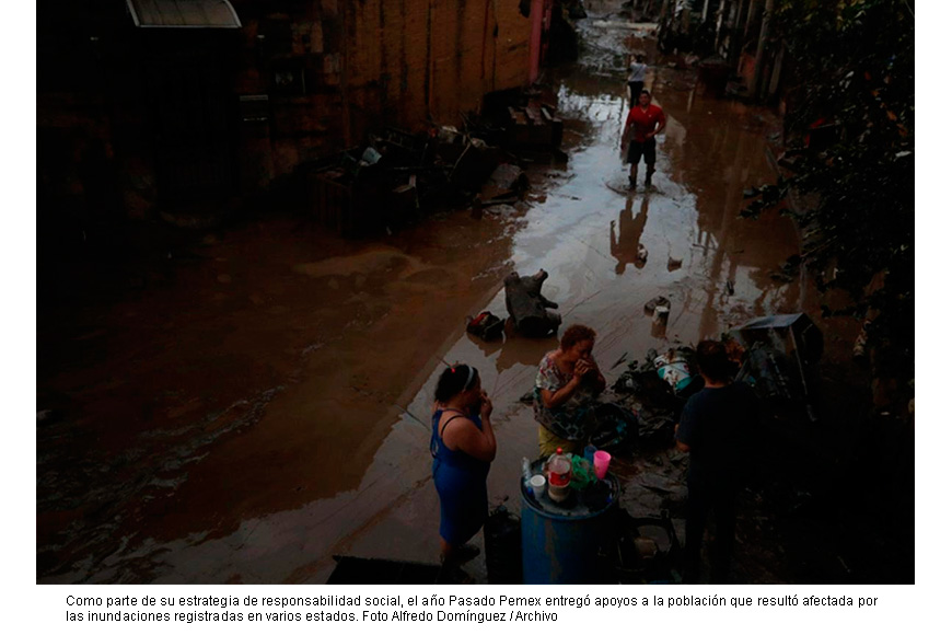 Pemex invirtió más de 863 millones de pesos en programas sociales durante 2025