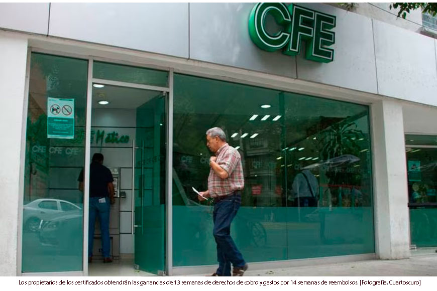 Alta demanda de energía provocó ‘ganancias’ históricas para tenedores de la Fibra E de CFE