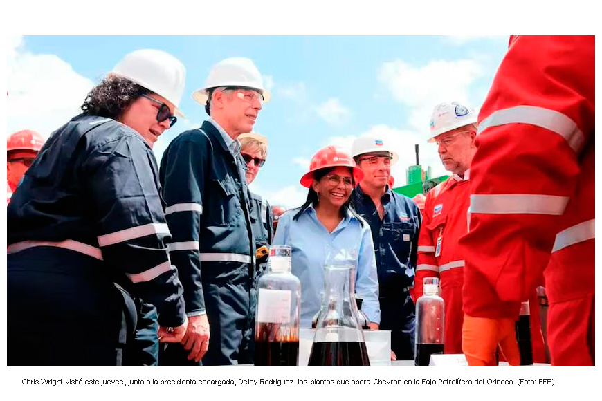 Chevron puede elevar producción de petróleo en Venezuela a 300 mil barriles diarios, según EU
