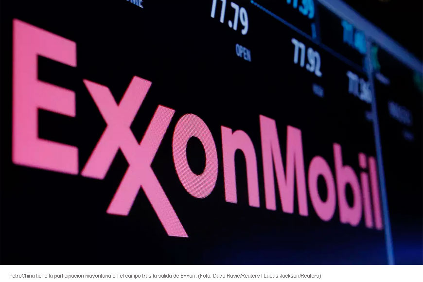 Internacional: ExxonMobil traspasa operaciones de campo petrolero de Irak a PetroChina