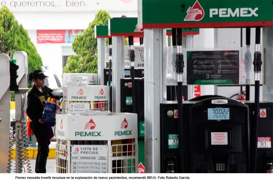 Necesita Pemex mayores inversiones para alcanzar metas de producción: BBVA