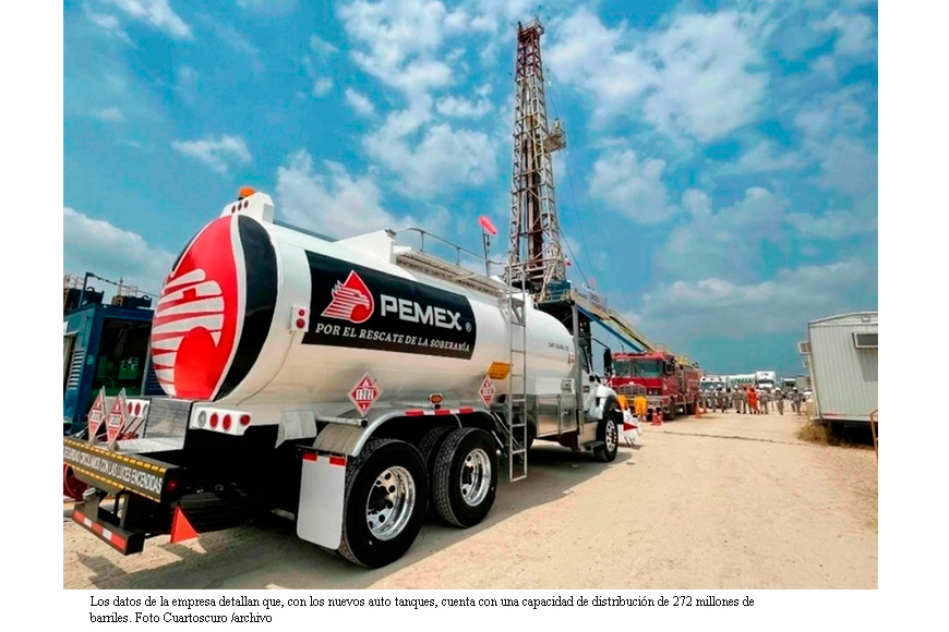 Pemex aumenta capacidad de traslado de combustibles vía terrestre