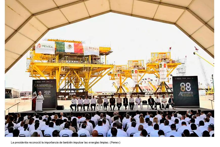 México depende en 75% de gas natural de EU, reconoce Claudia Sheinbaum