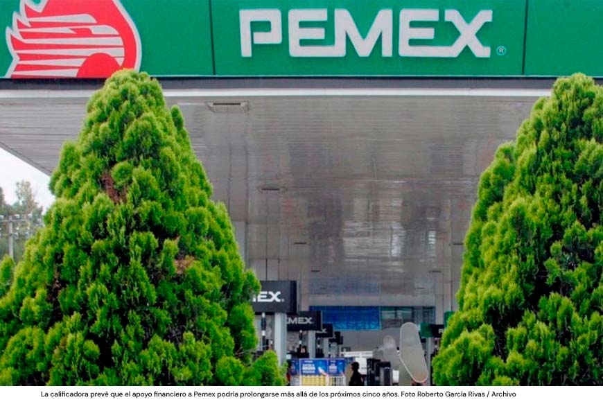 Pemex requerirá 57 mil mdd del gobierno para pagar amortizaciones de su deuda entre 2026 y 2030: Moody’s