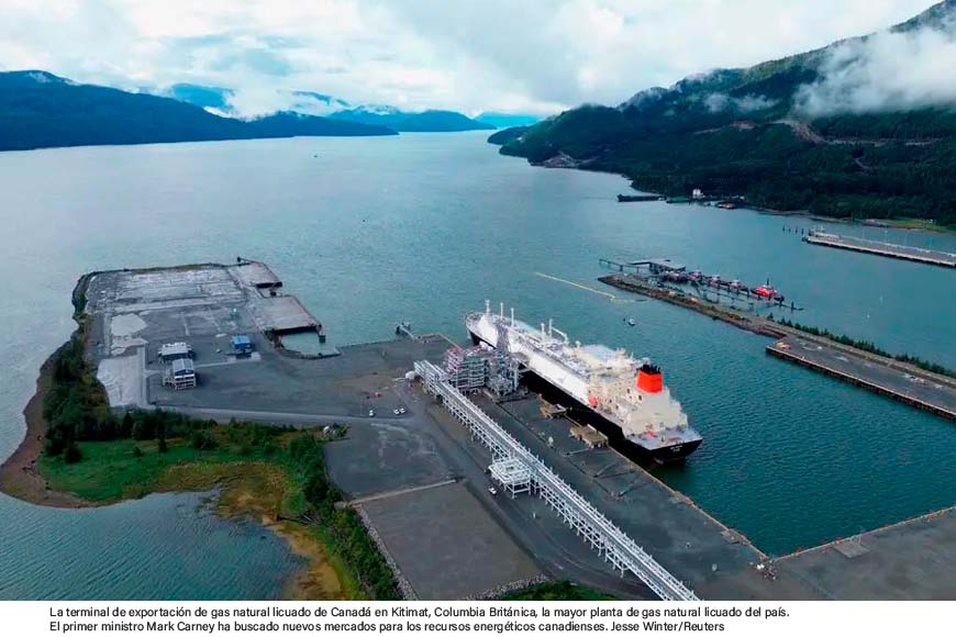 Canadá exportará gas natural licuado a Alemania