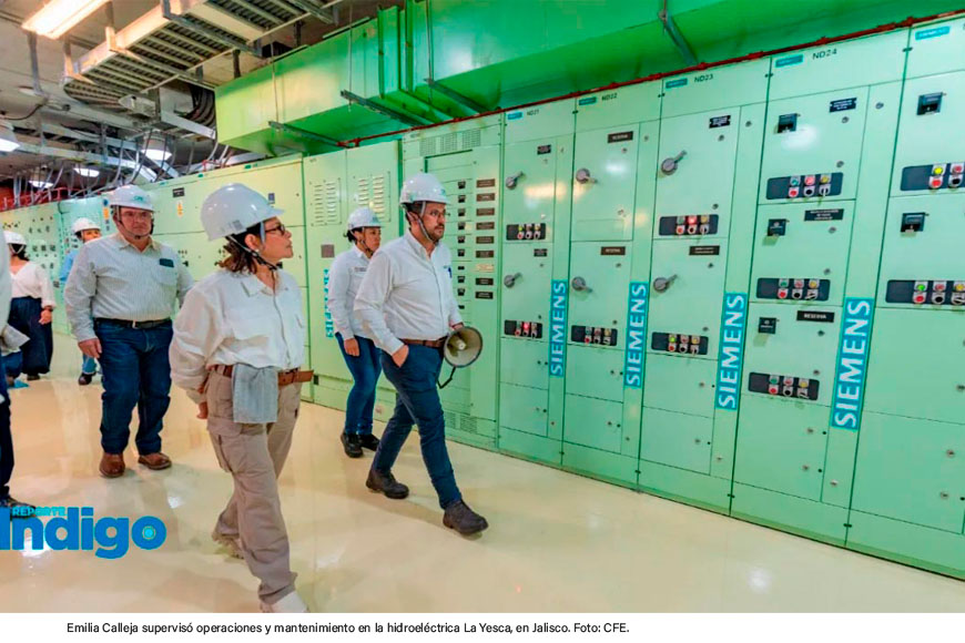 Emilia Calleja destaca la eficiencia operativa de la hidroeléctrica "La Yesca" en Jalisco