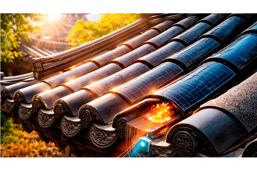 Recuperan una técnica china milenaria y la convierten en tejas solares que generan electricidad y pueden salvar edificios del fuego
