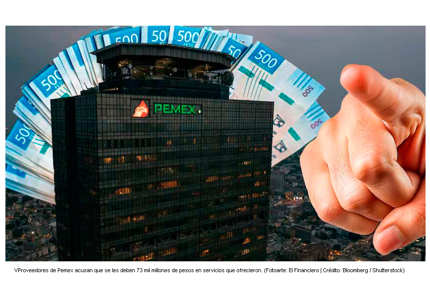 Proveedores ‘ventilan’ a Pemex: Acusan que ‘ya prestaron sus servicios’ y aún les debe 73 mil mdp