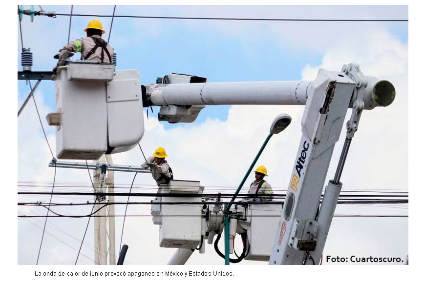 Onda de calor en México y EU pone a prueba a CFE y la red eléctrica del sur estadounidense