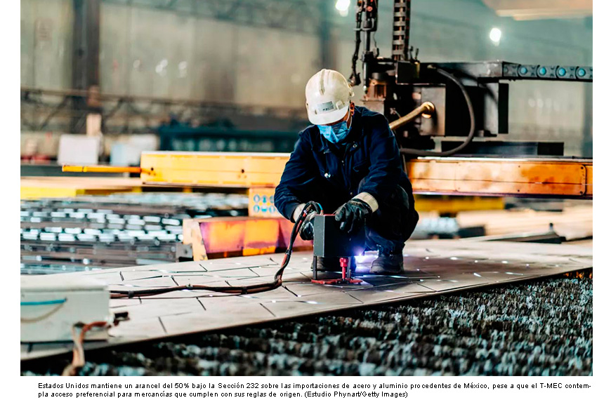 AMCHAM prevé reducción de aranceles al acero y aluminio de México