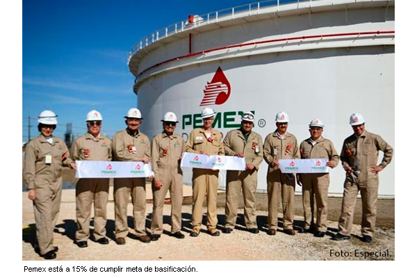 Pemex está cerca de cumplir meta de basificación