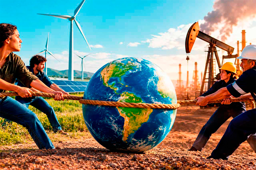 Energías limpias sí, menos combustibles fósiles no: el desacuerdo que enfrenta al mundo