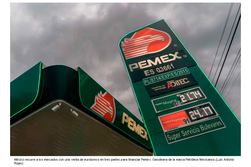 México recurre a los mercados con una venta de eurobonos para financiar Pemex