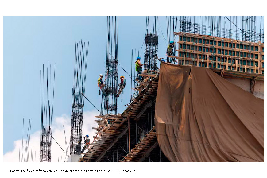 Construcción y minería dan impulso de 0.8% a actividad industrial de México en junio
